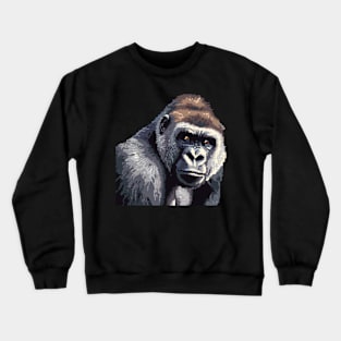 Pixelated Gorilla Artistry Crewneck Sweatshirt